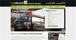 Desktop Screenshot of 1stdirectvehiclerentals.co.uk